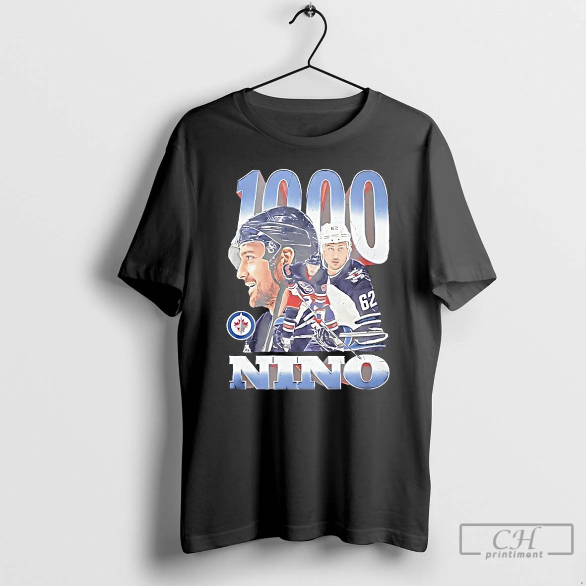 Classic Nino Niederreiter Winnipeg Jets 1000 Games Graphic T-Shirts, Hoodie, Sweatshirt | TeeBloomCo.com