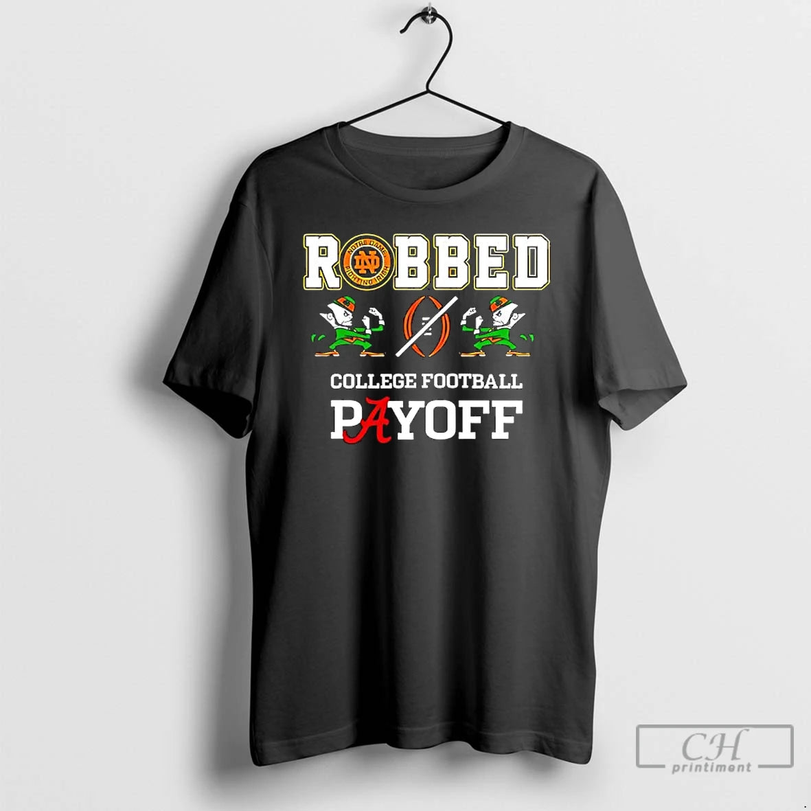 Classic Notre Dame Football Robbed Playoff T-Shirts, Hoodie, Sweatshirt | TeeBloomCo.com