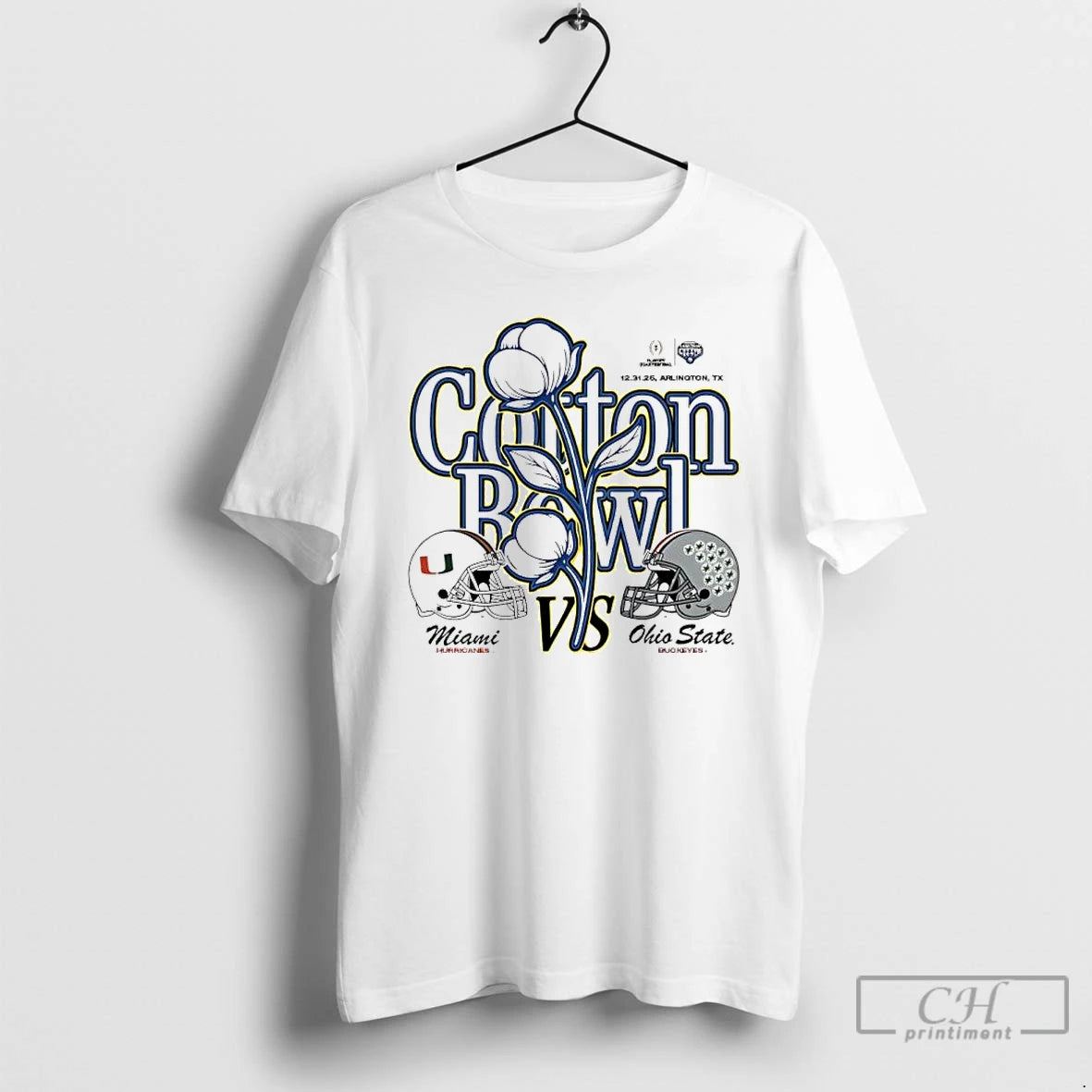 Classic Ohio State Vs Miami 2025 Cotton Bowl Helmet Matchup T-Shirts, Hoodie, Sweatshirt | TeeBloomCo.com