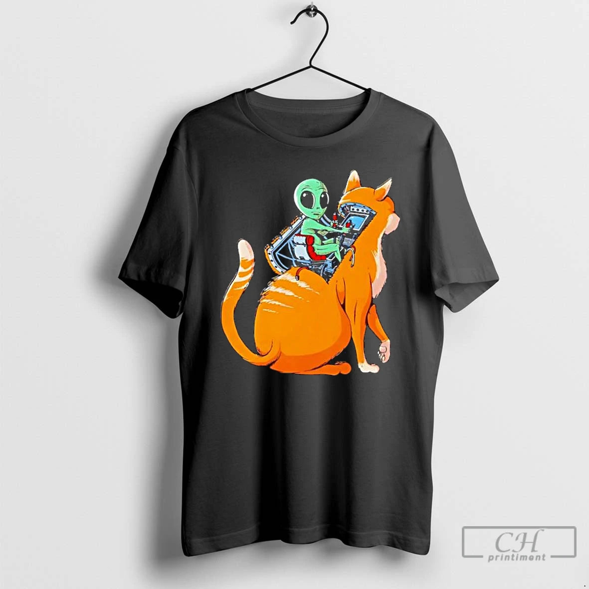 Classic Orange Cat Alien Classic T-Shirts, Hoodie, Sweatshirt | TeeBloomCo.com