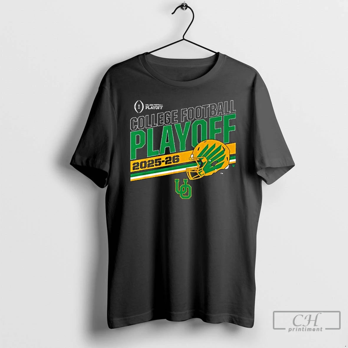 Classic Oregon Football Cfp Stripe 2025 2026 T-Shirts, Hoodie, Sweatshirt | TeeBloomCo.com