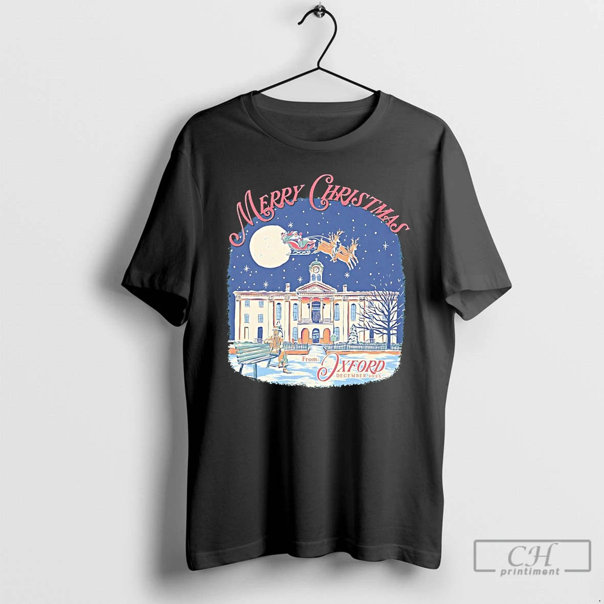 Classic Oxford Mississippi Merry Christmas T-Shirts, Hoodie, Sweatshirt | TeeBloomCo.com