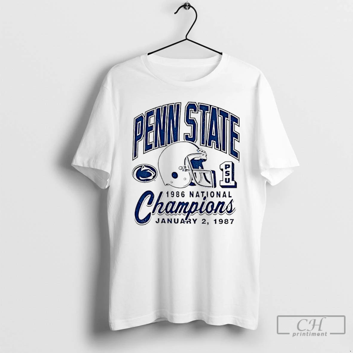 Classic Penn State Nittany Lions 1986 National Champions Helmet T-Shirts, Hoodie, Sweatshirt | TeeBloomCo.com
