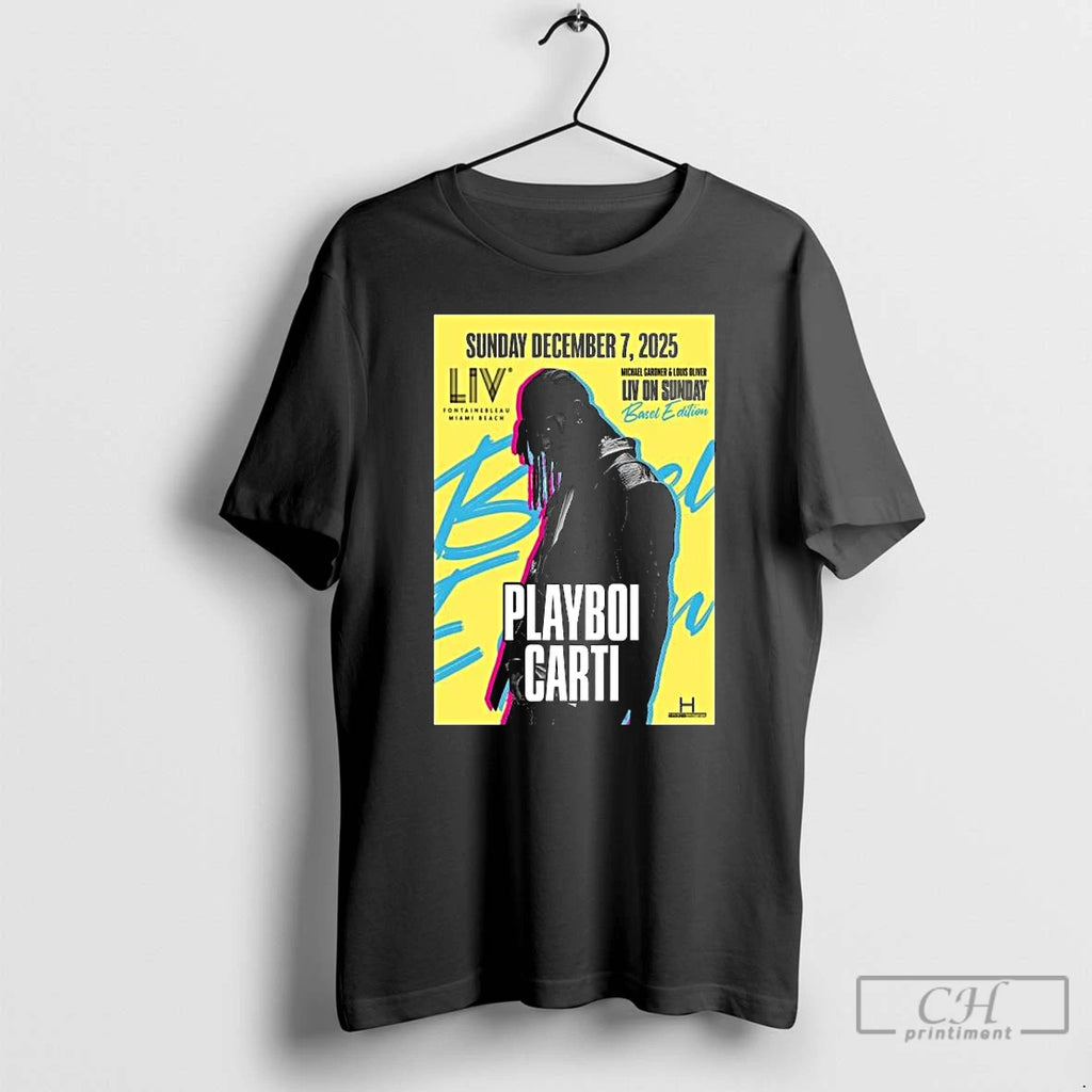 Classic Playboi Carti Live At Liv Miami On December 7 2025 T-Shirts, Hoodie, Sweatshirt | TeeBloomCo.com