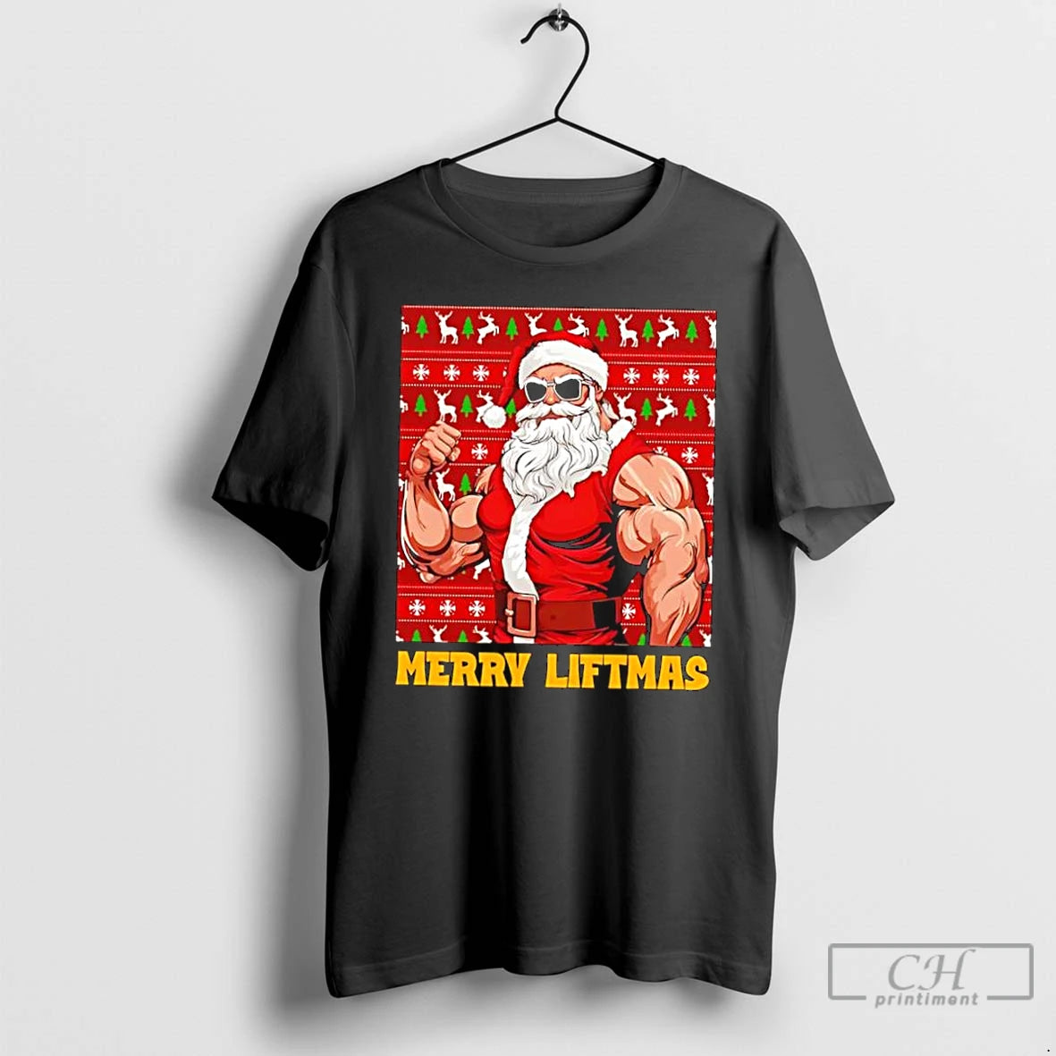 Classic Santa Claus Merry Liftmas T-Shirts, Hoodie, Sweatshirt | TeeBloomCo.com