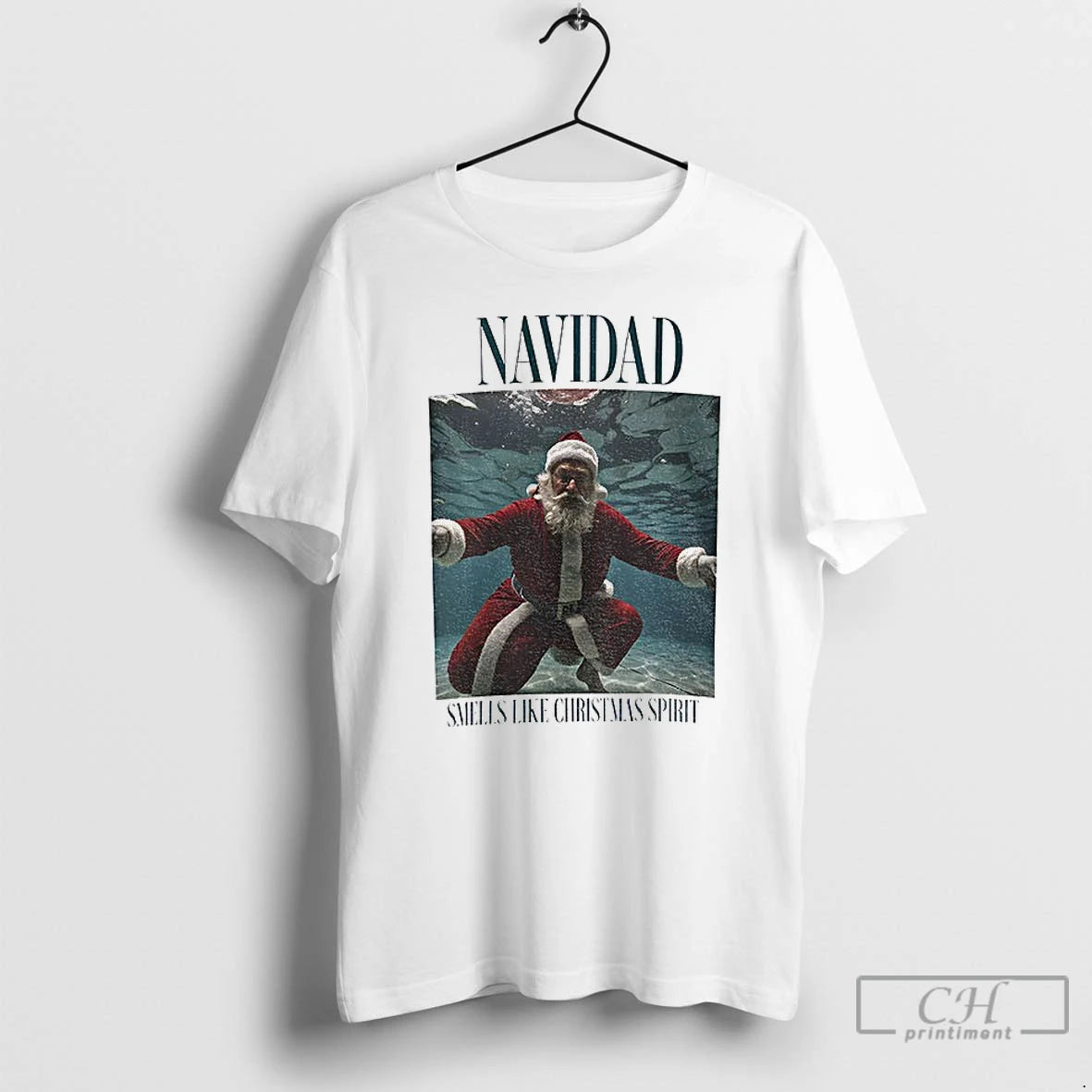 Classic Santa Claus Navidad Smells Like Christmas Spirit Merry Christmas T-Shirts, Hoodie, Sweatshirt | TeeBloomCo.com
