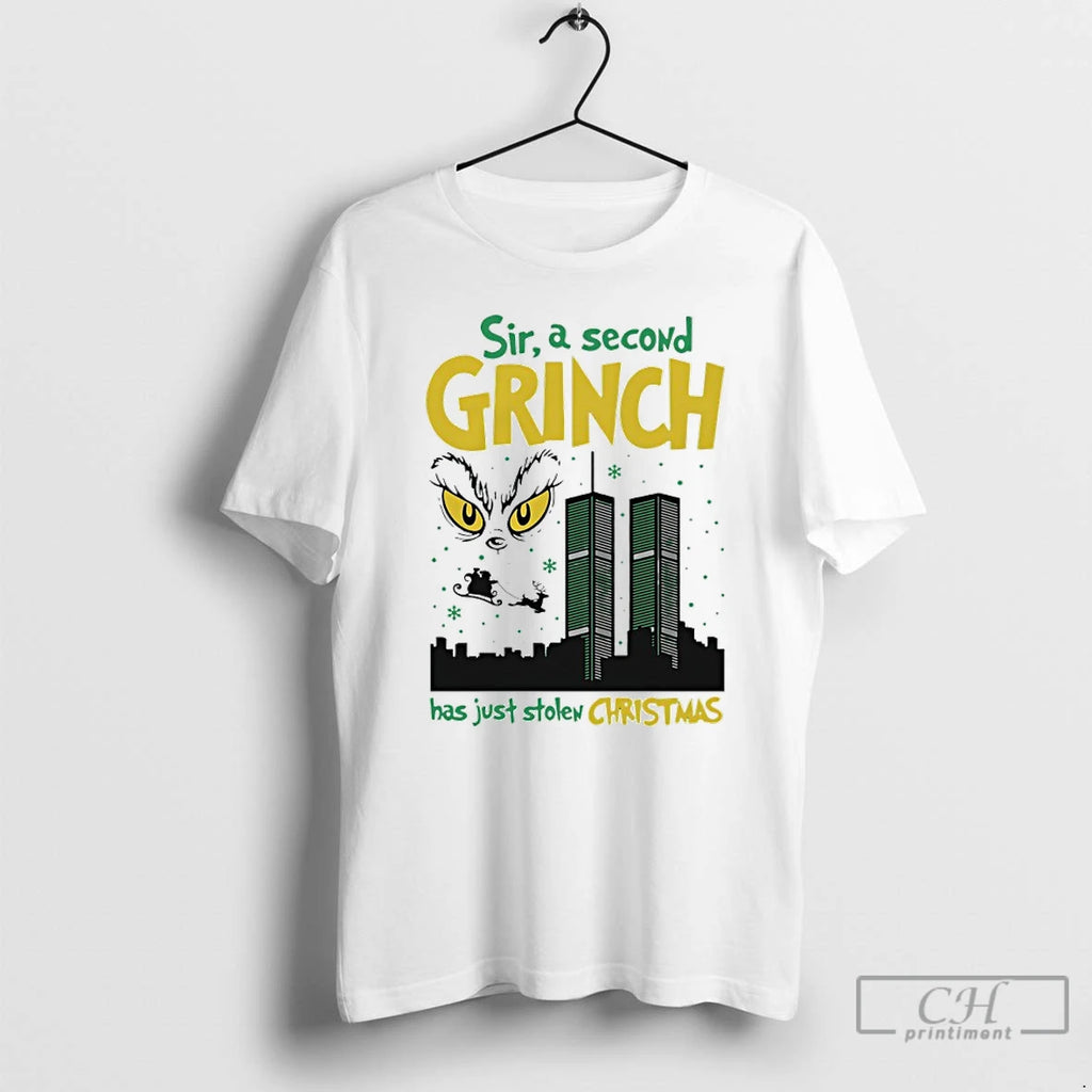Classic Sir A Second Grinch Has Just Stolen Christmas T-Shirts, Hoodie, Sweatshirt | TeeBloomCo.com