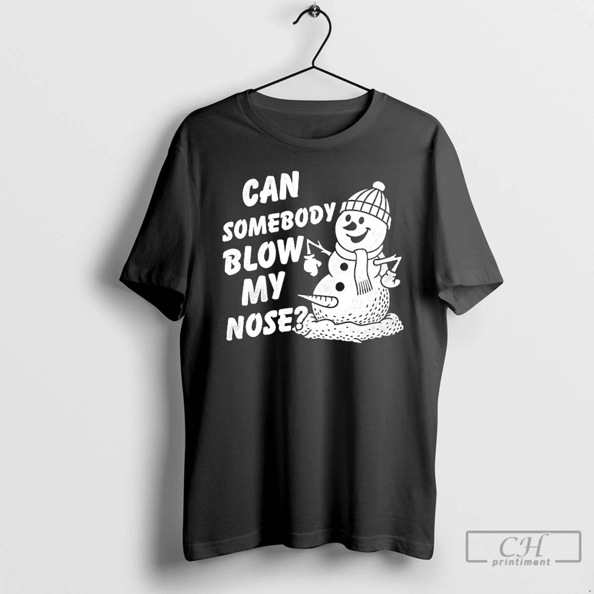 Classic Snowman Can Somebody Blow My Nose Merry Christmas T-Shirts, Hoodie, Sweatshirt | TeeBloomCo.com