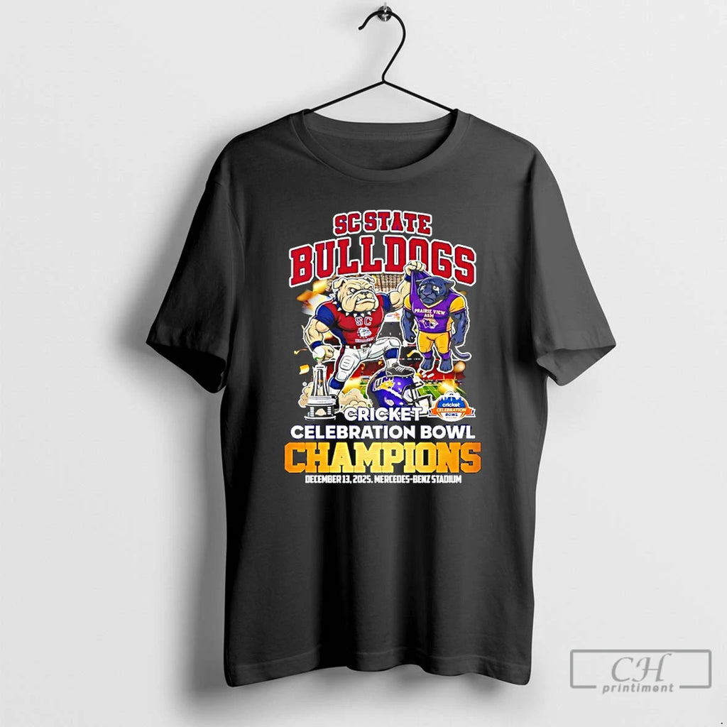 Classic South Carolina St Vs Prairie View Am 2025 Cricket Celebration Bowl Champions Mascot T-Shirts, Hoodie, Sweatshirt
