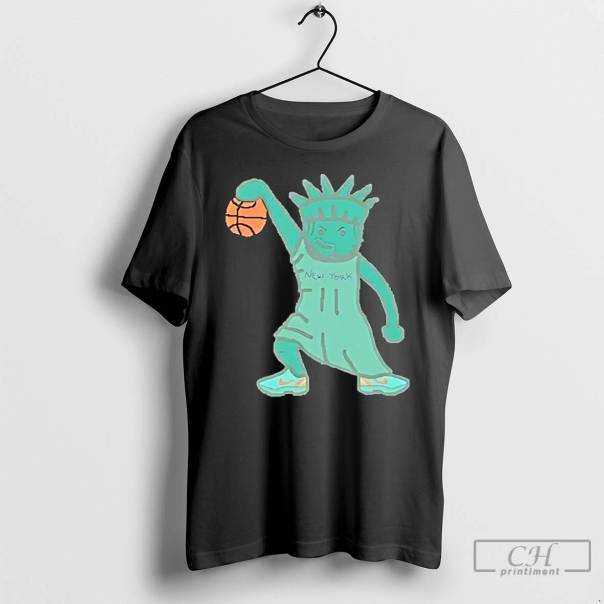 Classic Statue Of Liberty Of Jalen Brunson Caricature T-Shirts, Hoodie, Sweatshirt | TeeBloomCo.com