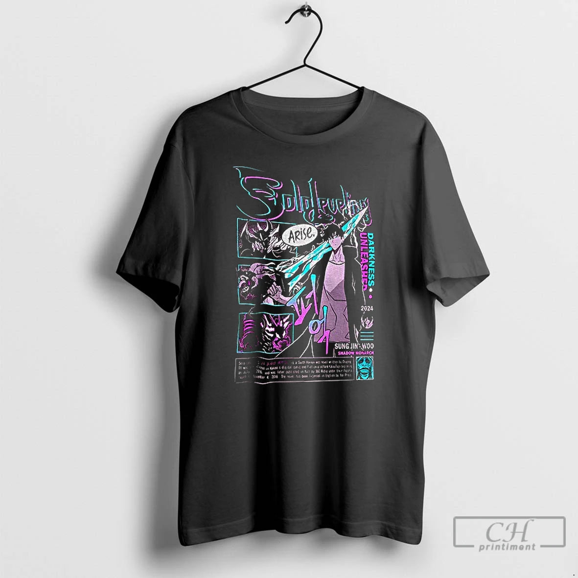 Classic Sung Jin Woo Arise Anime Darkness Unleashed T-Shirts, Hoodie, Sweatshirt | TeeBloomCo.com