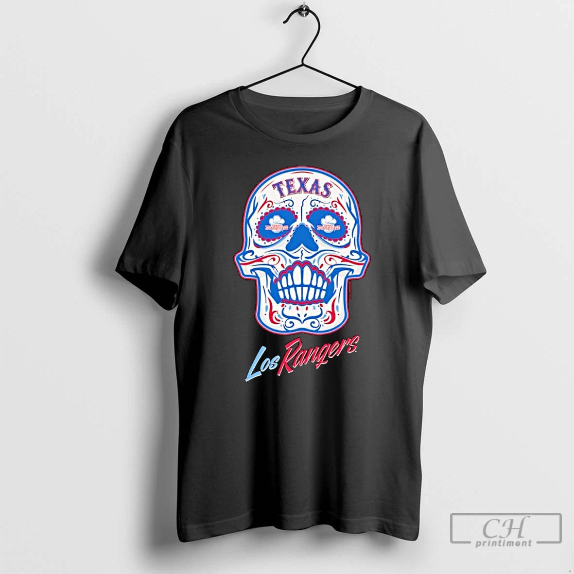 Classic Texas Rangers Mitchell Ness Sugar Skull T-Shirts, Hoodie, Sweatshirt | TeeBloomCo.com