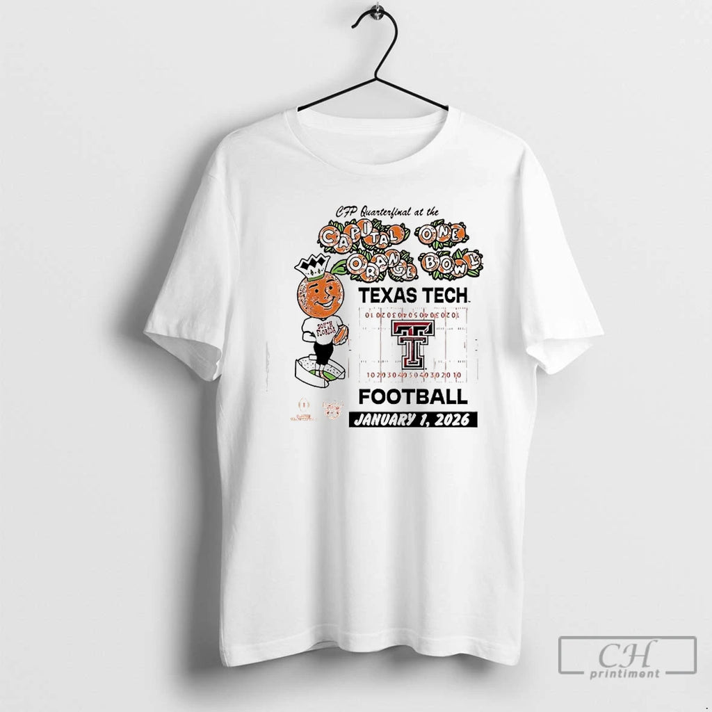 Classic Texas Tech Red Raiders Orange Bowl January 1st 2026 T-Shirts, Hoodie, Sweatshirt | TeeBloomCo.com