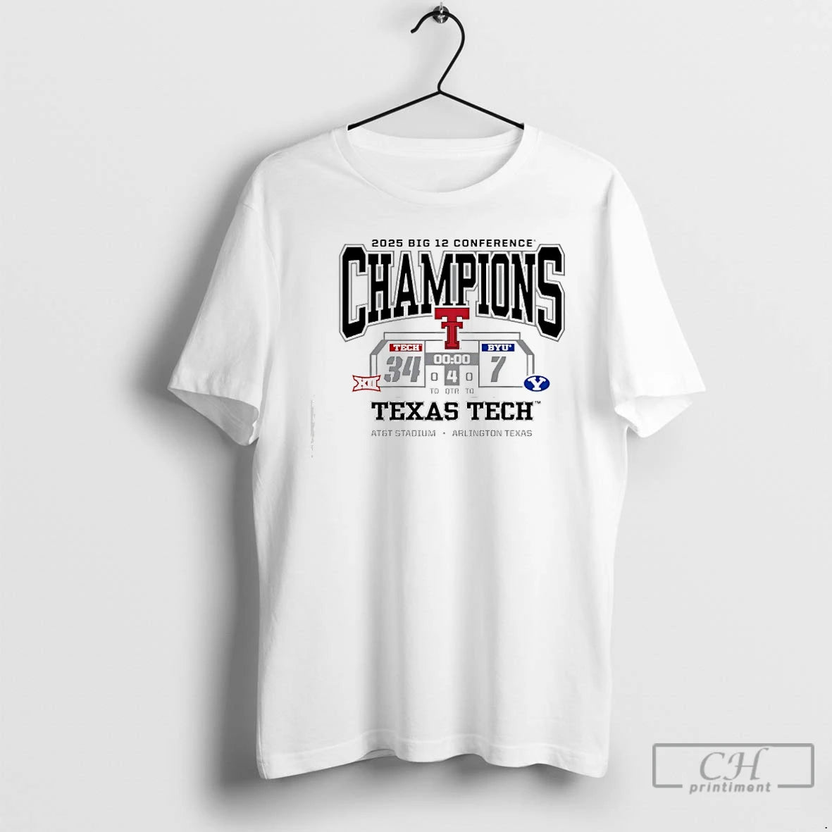 Classic Texas Tech Red Raiders Beat Byu Cougars Big 12 Conference Champions 2025 T Shirts Hoodie, Sweatshirt | TeeBloomCo.com