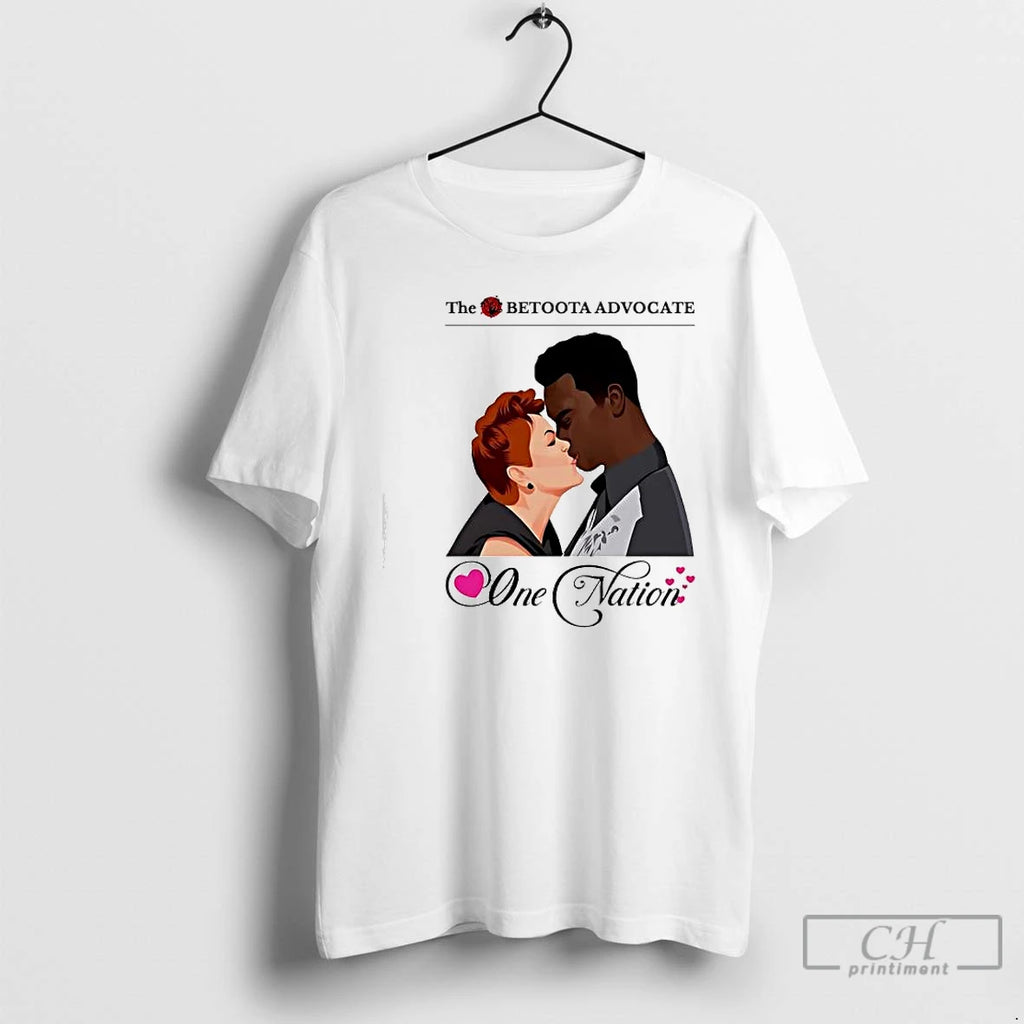 Classic The Betoota Advocate One Nation Soulmates Romantic Couple T-Shirts, Hoodie, Sweatshirt | TeeBloomCo.com