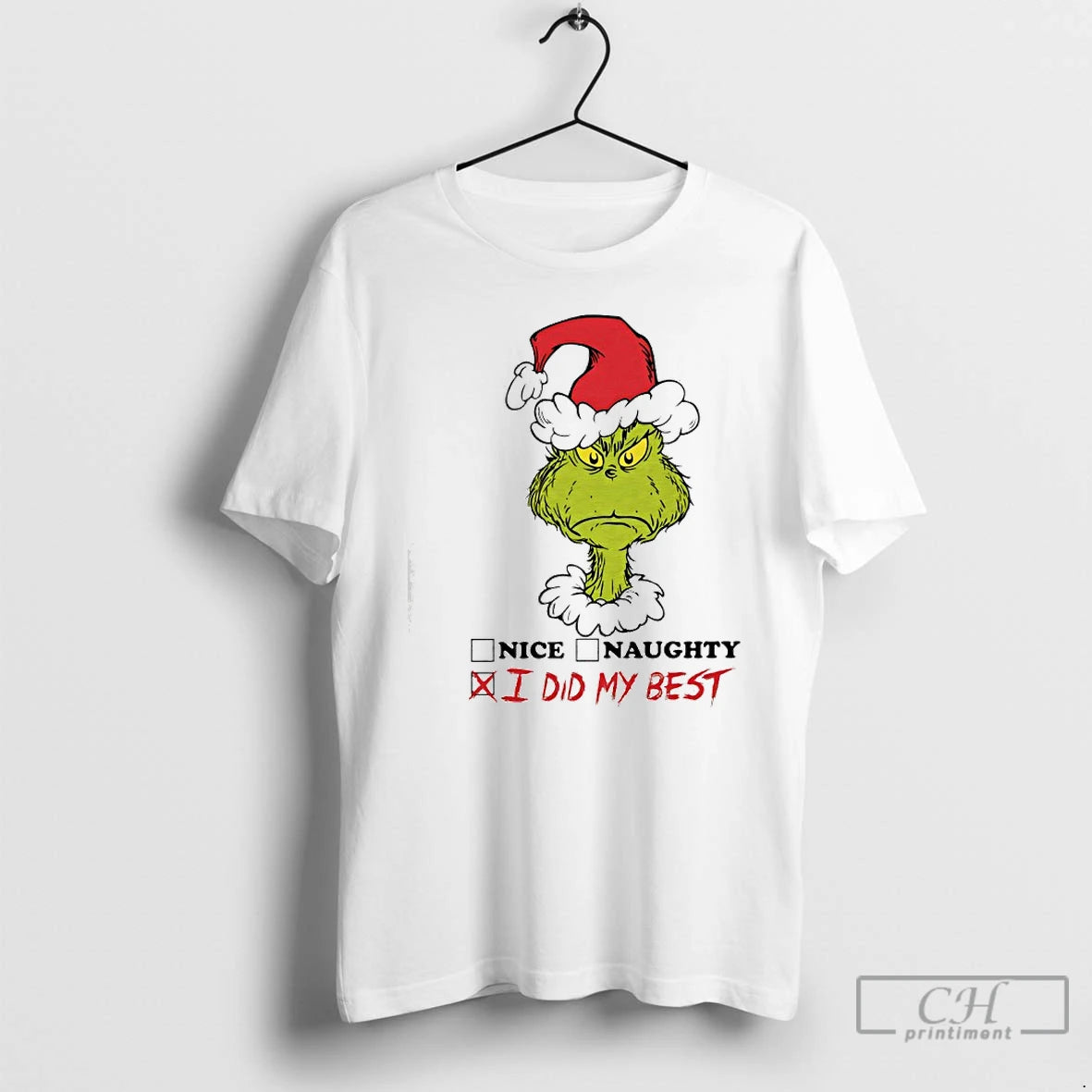Classic The Grinch Graphic Nice Naughty I Did My Best T-Shirts, Hoodie, Sweatshirt | TeeBloomCo.com