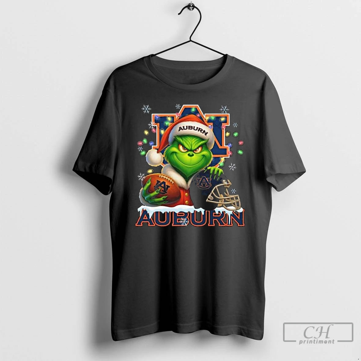 Classic The Grinch X Ball And Helmet Auburn Tigers Merry Christmas 2025 T Shirts Sweater Hoodie, Sweatshirt | TeeBloomCo.com