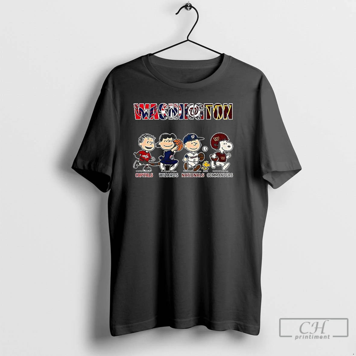 Classic The Peanuts Washington Capitals Wizards Nationals And Commanders T-Shirts, Hoodie, Sweatshirt | TeeBloomCo.com