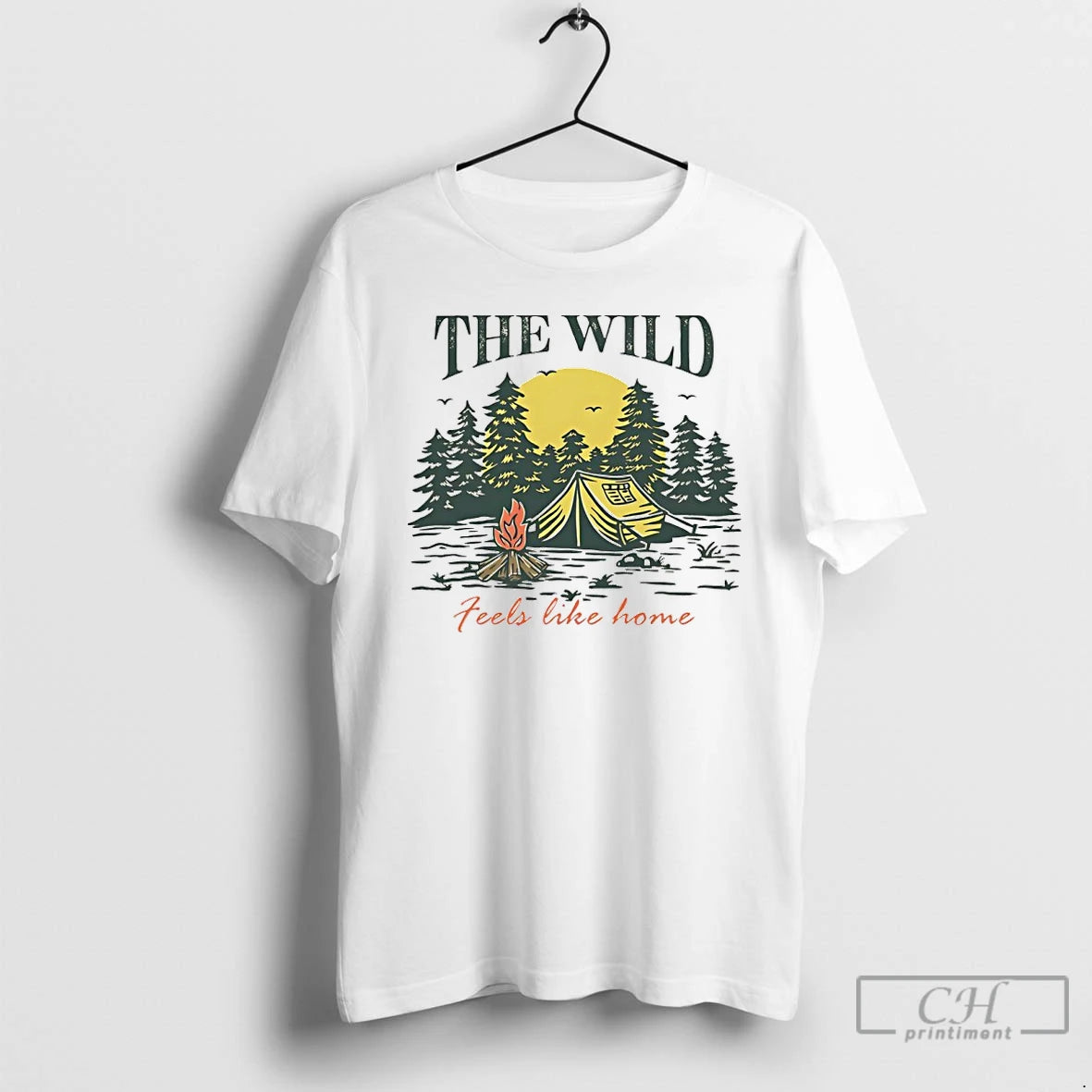 Classic The Wild Feels Like Home Vintage T-Shirts, Hoodie, Sweatshirt | TeeBloomCo.com