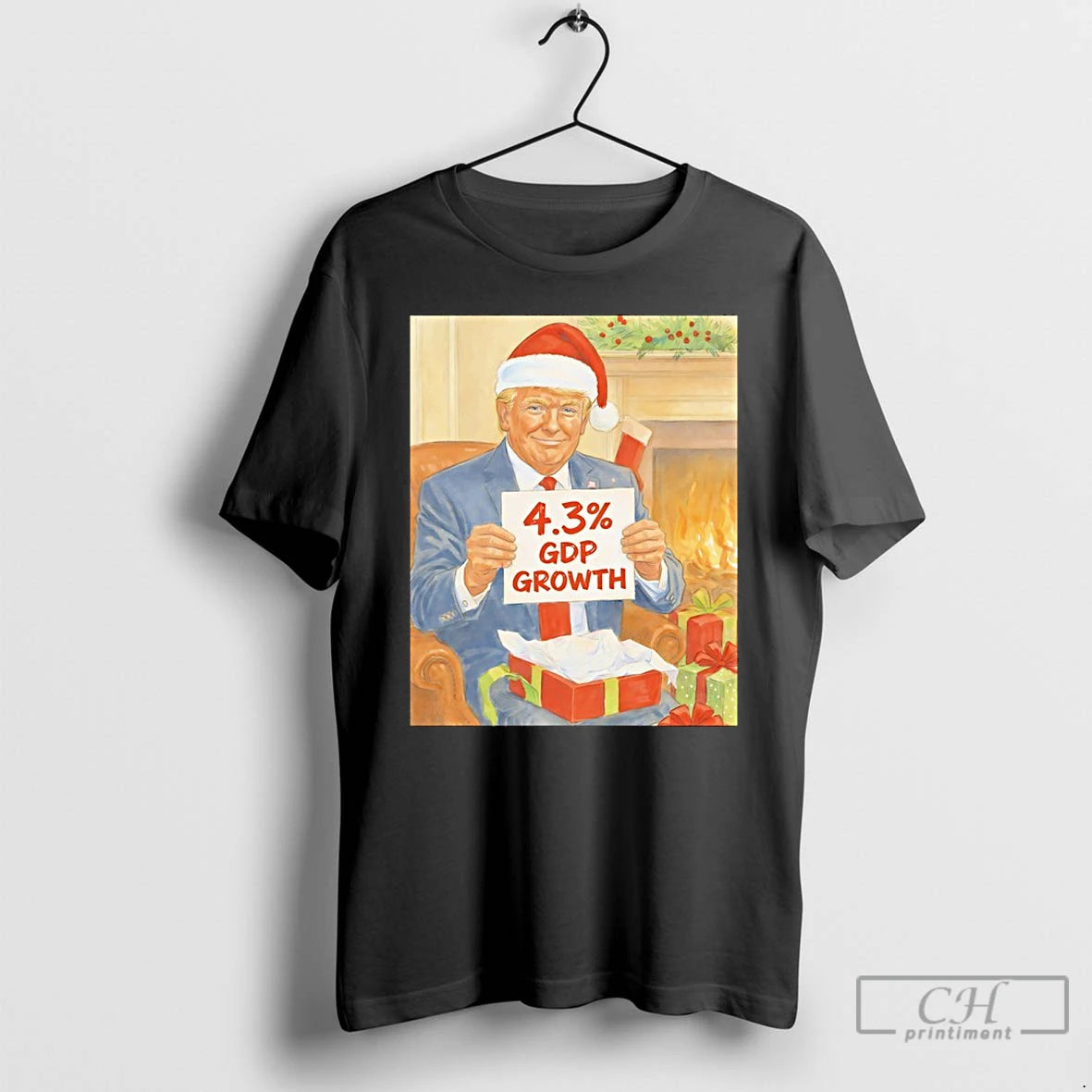 Classic Trump 43 Gdp Growth Christmas Came Early For All Americans T-Shirts, Hoodie, Sweatshirt | TeeBloomCo.com