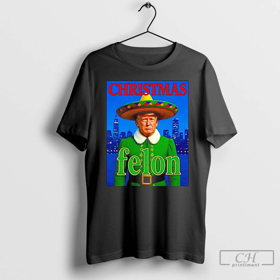 Classic Trump The Elf Christmas Felon T-Shirts, Hoodie, Sweatshirt | TeeBloomCo.com