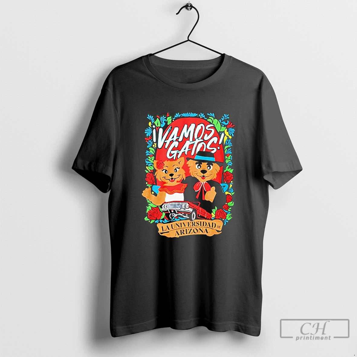 Classic Vamos Gatos La Universidad De Arizona T-Shirts, Hoodie, Sweatshirt | TeeBloomCo.com