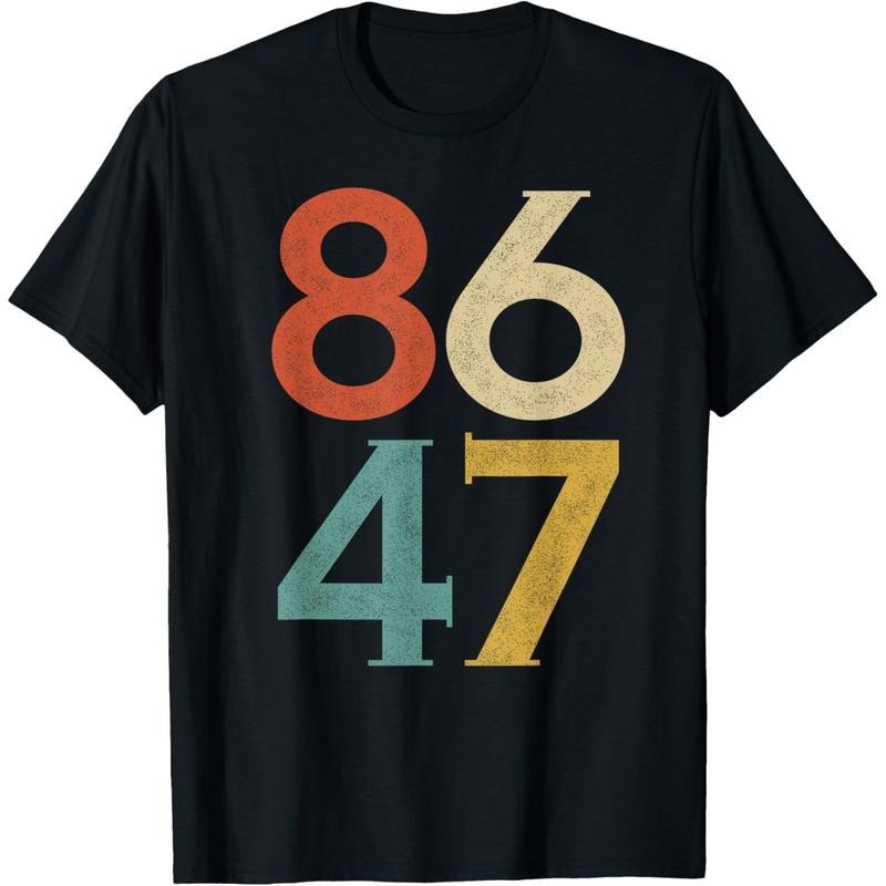 Classic Vintage 80s Style 86 47 Anti Trump T-Shirt Hoodie, Sweatshirt | TeeBloomCo.com