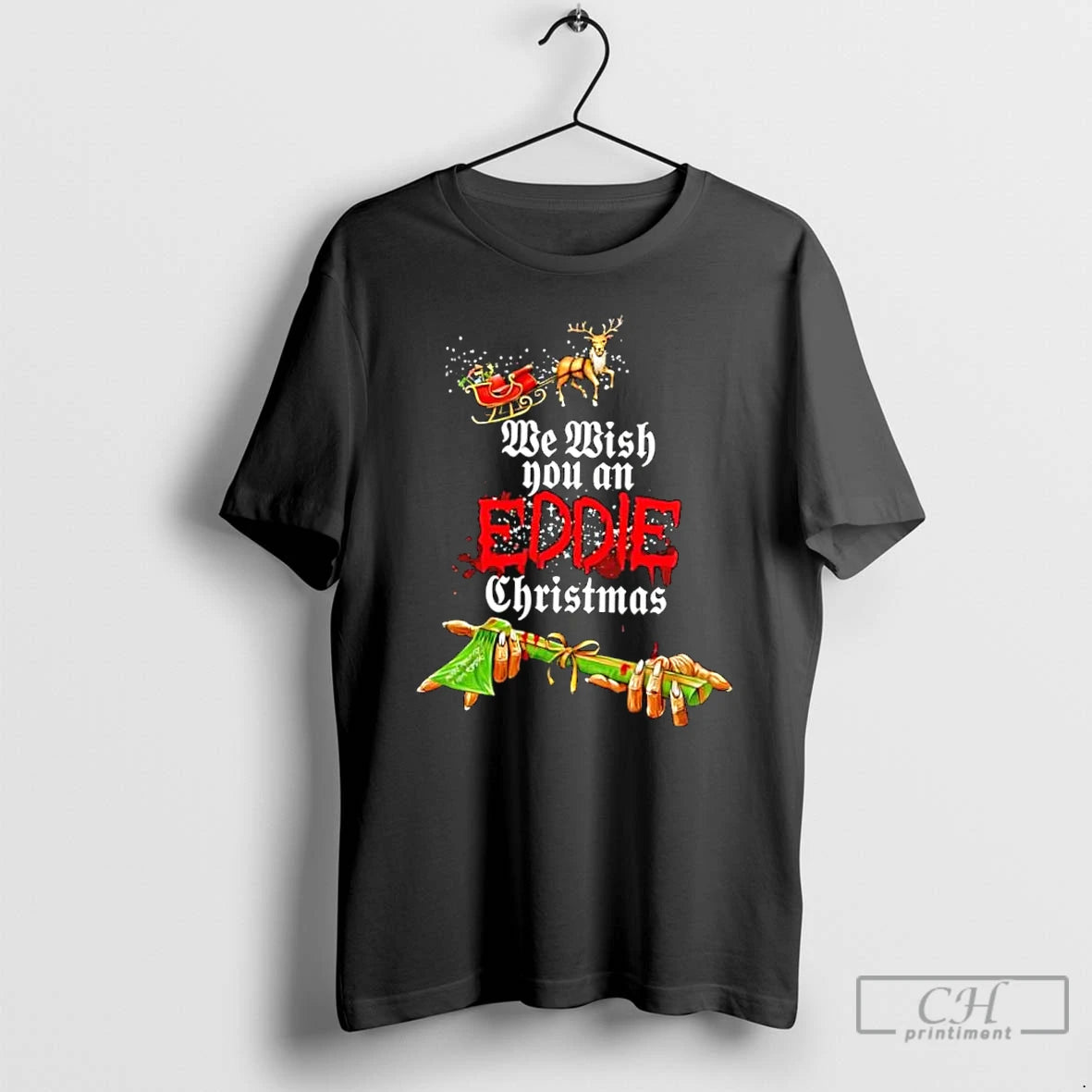 Classic We Wish You An Eddie Christmas T-Shirts, Hoodie, Sweatshirt | TeeBloomCo.com