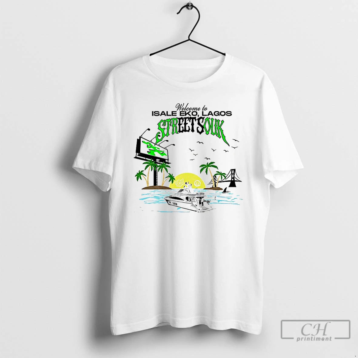 Classic Welcome To Isale Eko Lagos Street Souk T-Shirts, Hoodie, Sweatshirt | TeeBloomCo.com