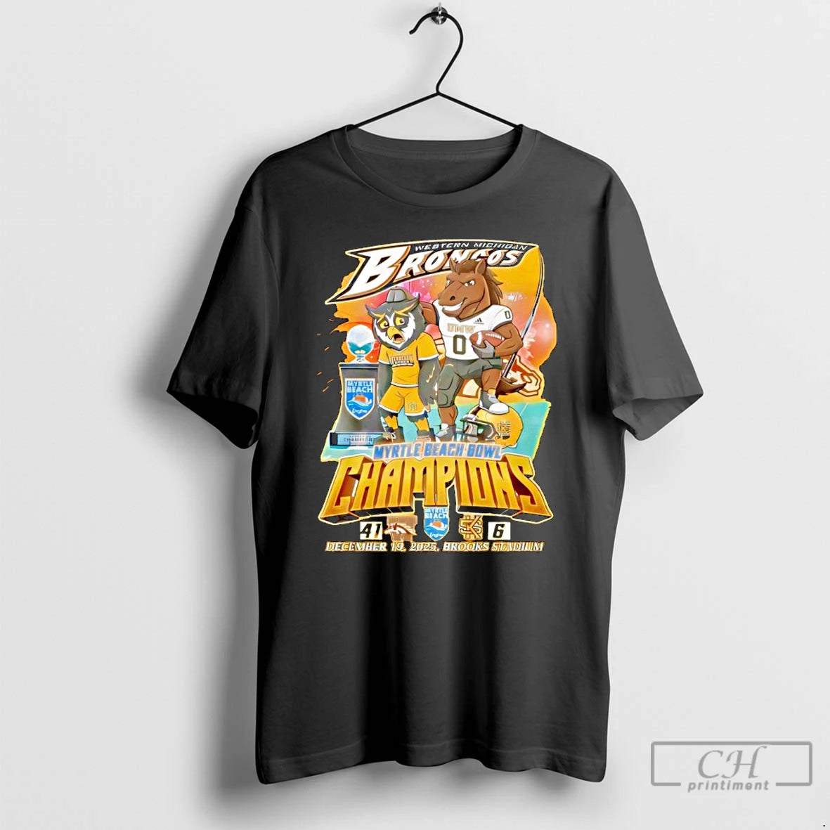 Classic Western Michigan Broncos Myrtle Beach Bowl Champions 2025 Beat Kennesaw T-Shirts, Hoodie, Sweatshirt | TeeBloomCo.com
