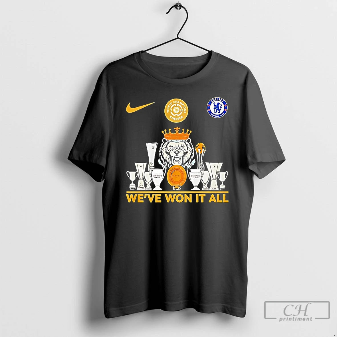 Classic Weve Won It All World Champions Chelsea Trophy T-Shirts, Hoodie, Sweatshirt | TeeBloomCo.com