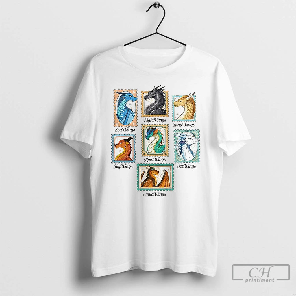 Classic Wings Of Fire Dragons Stamp Dragon Lover T-Shirts, Hoodie, Sweatshirt | TeeBloomCo.com