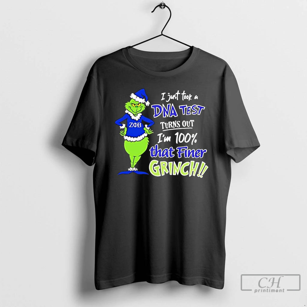 Classic Zeta Phi Beta Grinch Dna Test Reveal T-Shirts, Hoodie, Sweatshirt | TeeBloomCo.com