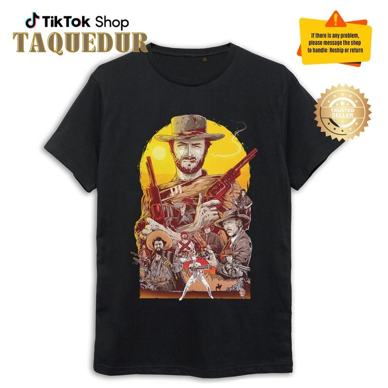 Clint Eastwood The Good the Bad and the Ugly Art T-Shirt, Men's Women's Sizes Hoodie, Sweatshirt | TeeBloomCo.com
