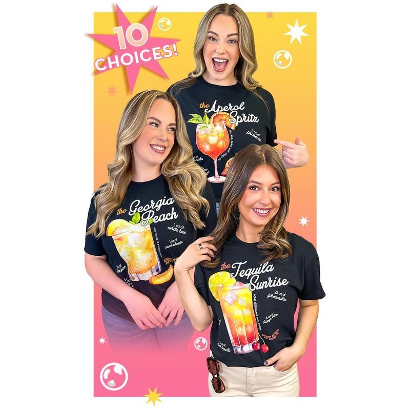 Cocktail Recipe Graphic T-Shirt Hoodie, Sweatshirt | TeeBloomCo.com