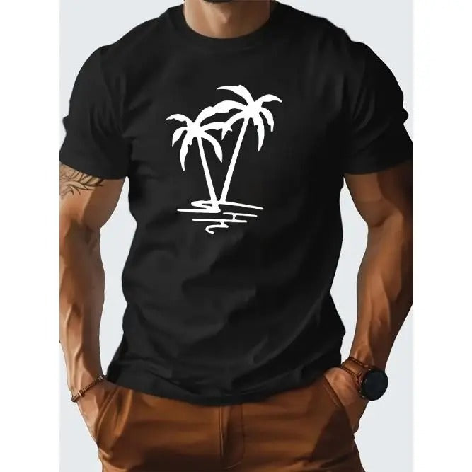 Coconut Tree Pure Cotton Men's Tshirt Comfort Fit  Made in USA Hoodie, Sweatshirt | TeeBloomCo.com