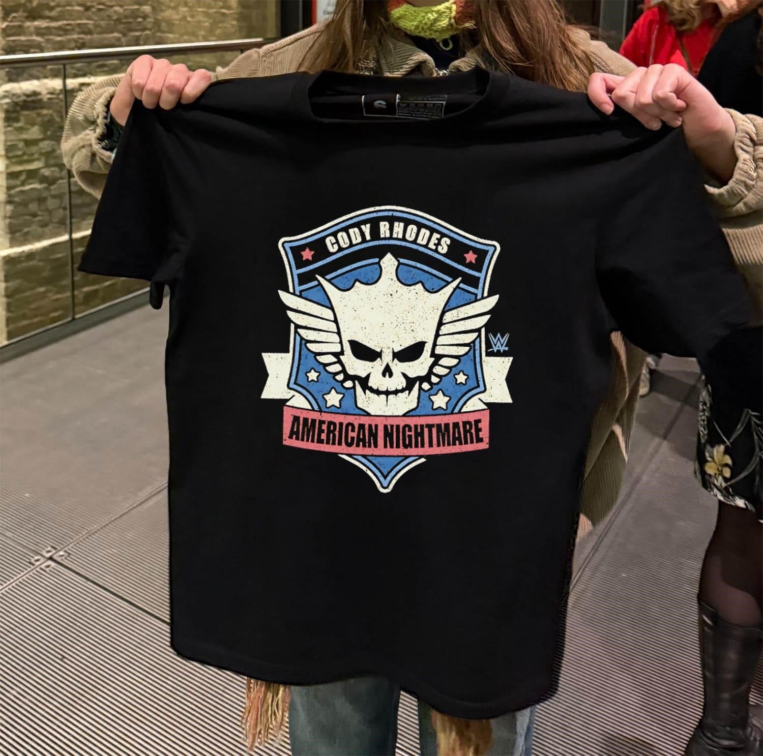 Cody Rhodes American Nightmare Skull and Wings Graphic shirt