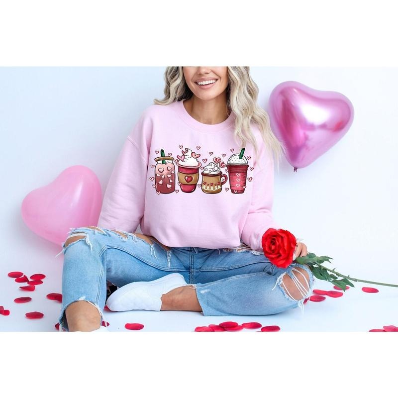 Coffee Valentines Day Sweatshirt, Valentine Coffee Shirt, Valentines Day Sweater, Cute Valentine Shirt, Valentine Love...