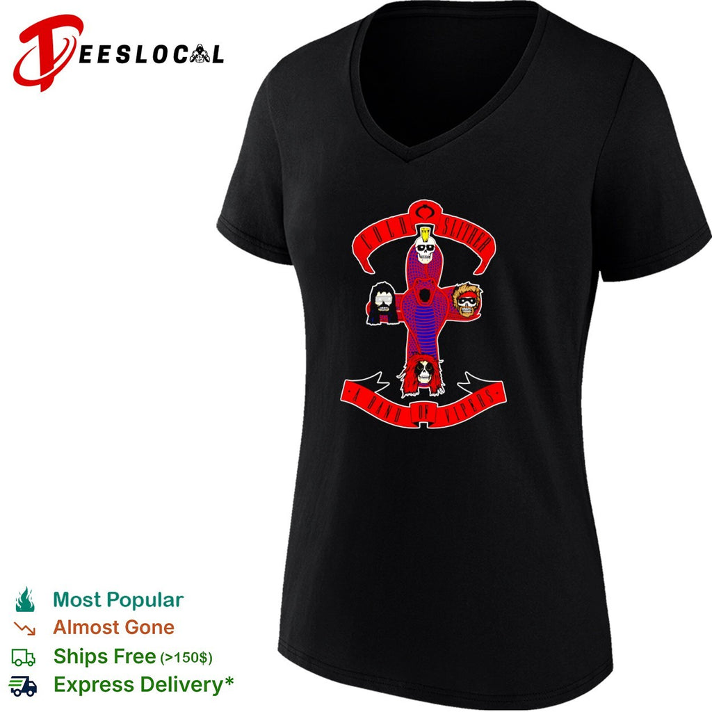 Cold Slither A Band of Vipers Guns N Roses GNR Cobra Commander GI Joe Parody shirt