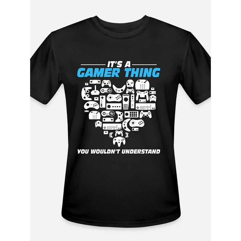 Collection of Funny Graphic T-shirts, Black, Gamer-1178 Men's Short Sleeve made in usa Hoodie, Sweatshirt | TeeBloomCo.com