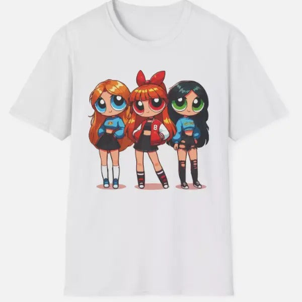 College Powerpuff girl Fashion Women's T-Shirt Female Tees, Unisex Birthday Gift Hoodie, Sweatshirt | TeeBloomCo.com
