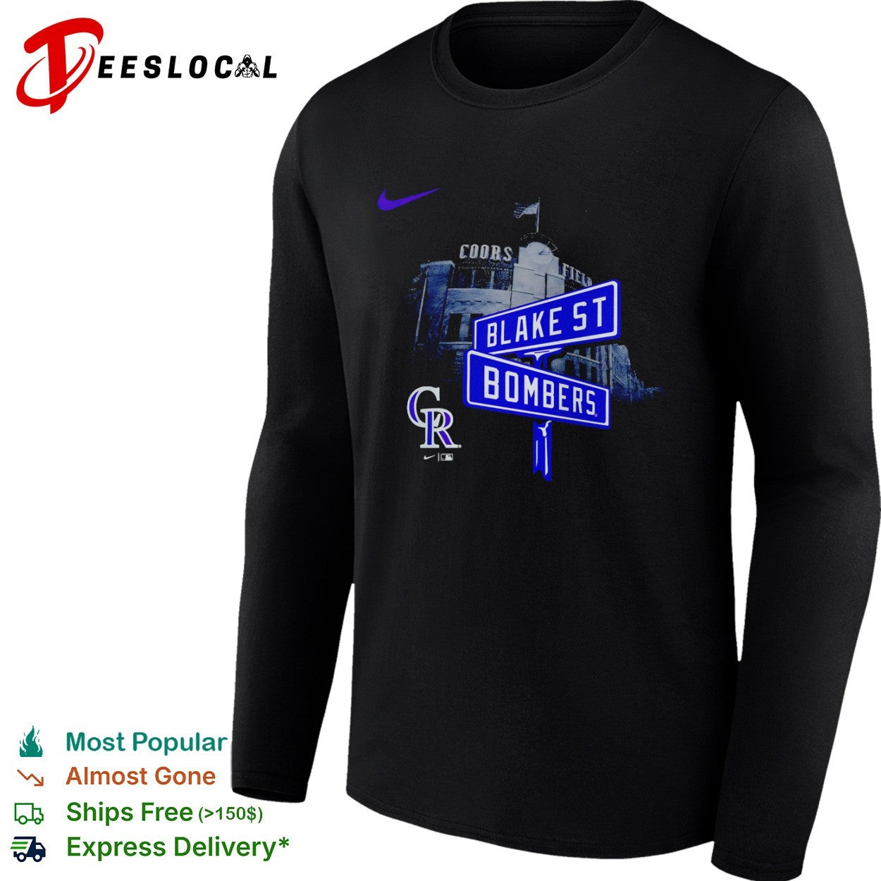 Colorado Rockies Blake St Bombers Coors Field MLB Team Logo shirt