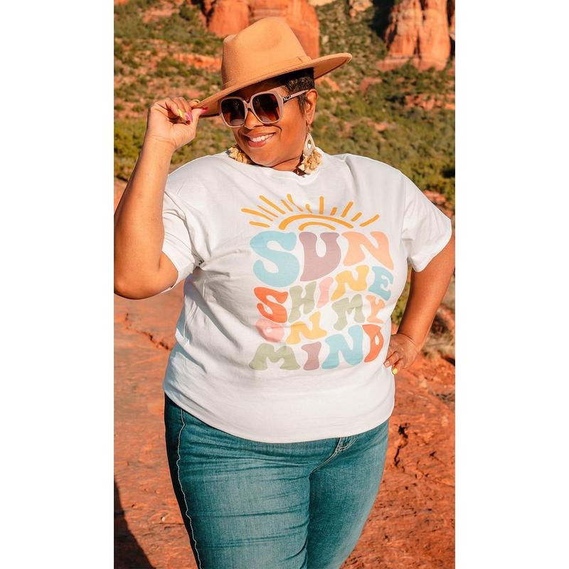 Colorful Sunshine on My Mind T-Shirt Hoodie, Sweatshirt | TeeBloomCo.com