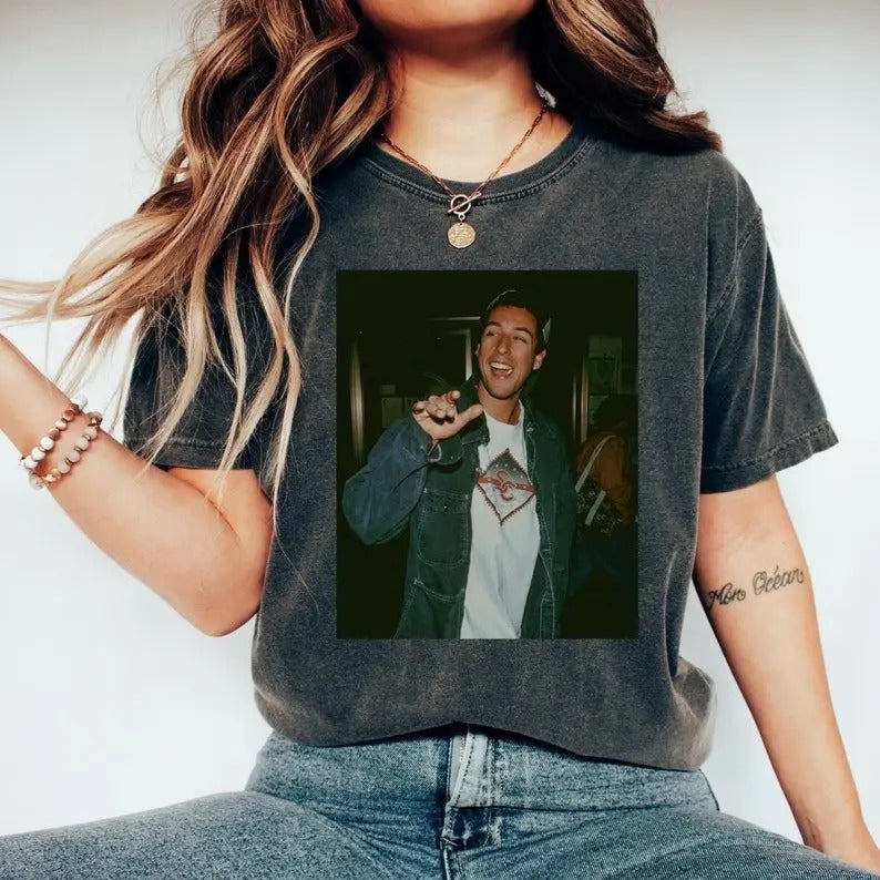 Comfort Colors Adam Sandler Shirt, Adam Sandler Happy Shirt, Grown Ups Adam Sandler Shirt Hoodie, Sweatshirt | TeeBloomCo.com