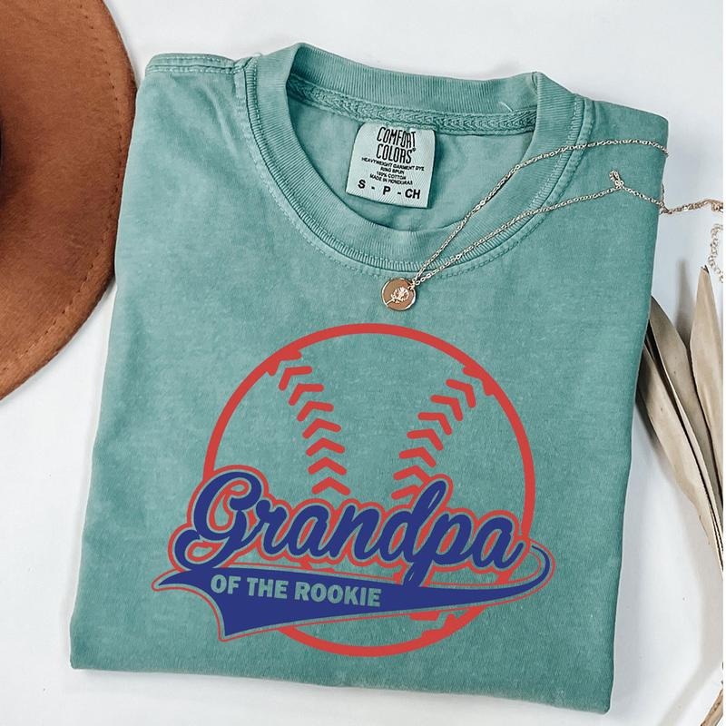 Comfort Colors Baseball Grandpa Shirt, Rookie of the Year Shirt, Baseball Grandfather Shirt, Game Day T-Shirt, Unisex...