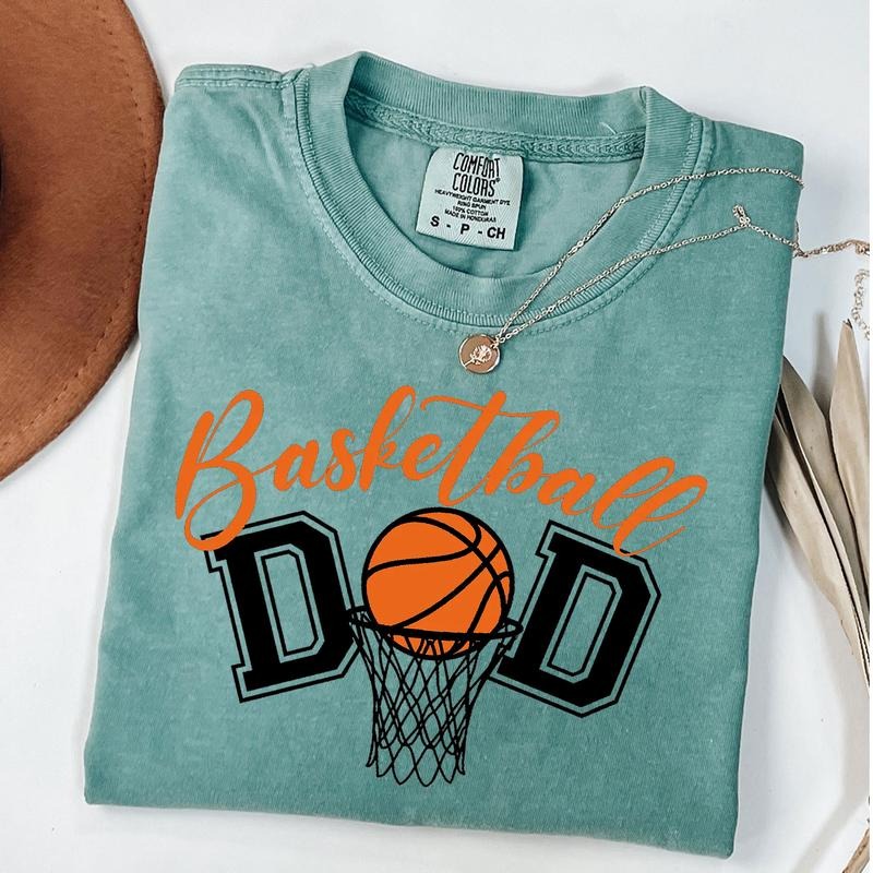 Comfort Colors Basketball Dad Shirt, Father's Day Gift Shirt, Basketball Shirt for Men, Dad Birthday Gift, Basketball...
