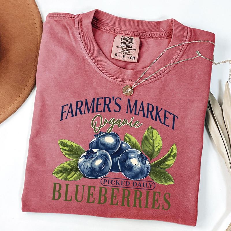 Comfort Colors Blueberries Retro Shirt, Vintages Blueberry Label T-Shirt, Exotic Fruit Lover Tee Hoodie, Sweatshirt