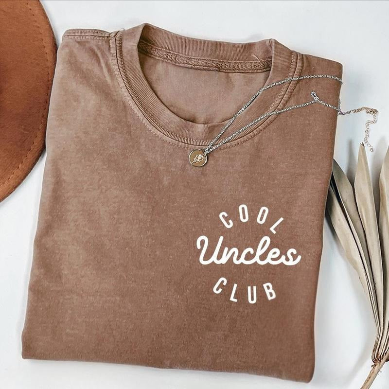 Comfort Colors Cool Uncles Club T-Shirt, Pregnancy Announcement Tee, Cool Uncle Top, New Uncle Shirt, Gift for Uncle To...