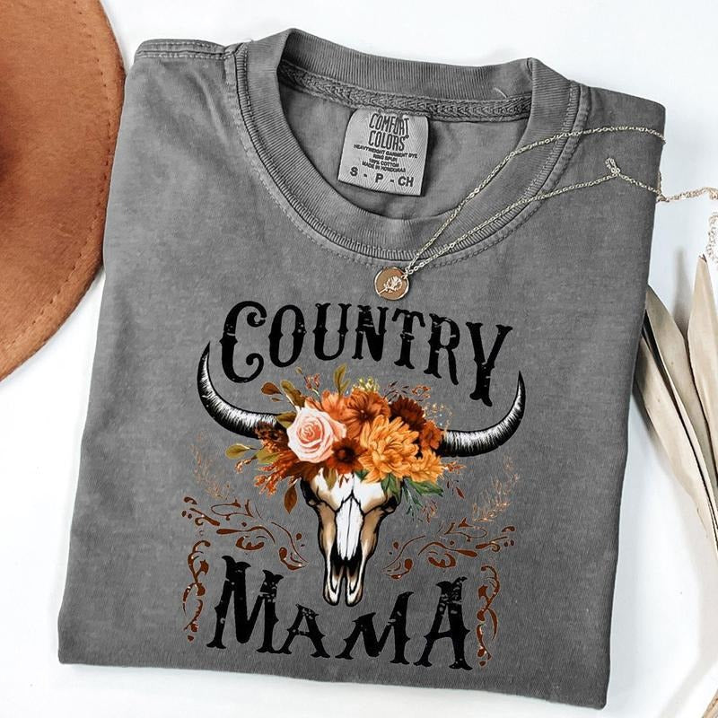 Comfort Colors Country Mama Shirt, Western Mama Shirt, Country Music T-Shirt, Western Shirt, Mothers Day Gift, Unisex...