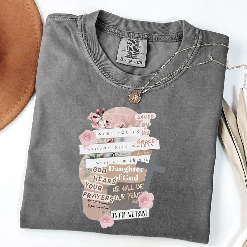 Comfort Colors Daughter of God Shirt, Bible Verse T-Shirt, Religous Tee, Christian Gift Hoodie, Sweatshirt | TeeBloomCo.com